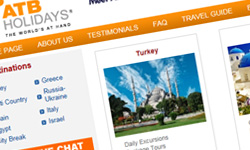 ATB Holidays E-Seyahat Sitesi