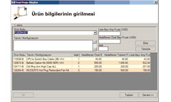 Proje Fiyat Talep Formu
